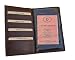Large Brown Hide Leather wallet / Travel holder by Prime Hide
