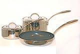 CIA Masters Collection 7 Ply Copper Core Stainless Steel 5 Piece Cookware Set
