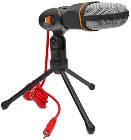 iStarTech Professional Condenser Sound Microphone with Stand for Pc Laptop Skype Recording Black