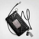 Coach Signature Op Art Poppy Glam Small Swingpack Crossbody Messenger Bag Purse 43549 Black Silver