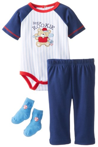Kids Headquarters Baby-Boys Newborn Creeper with Pull On Pants and Socs Rookie