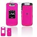 Hot Pink Snap-On Hard Cover Case Cell Phone Protector for BlackBerry Pearl Flip 8220