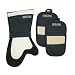 Ritz Gourmet Collection 3-Piece Mitz and Thumb Mitt Set, Black