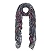 TrendsBlue Premium Multi Color Vintage Paisley Scarf Wrap