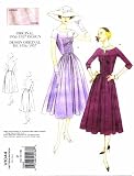 Vogue 1044 Sewing Pattern Repro 1956 - 1957 Misses Dress and Belt Size 12 - 16 - Bust 34 - 38