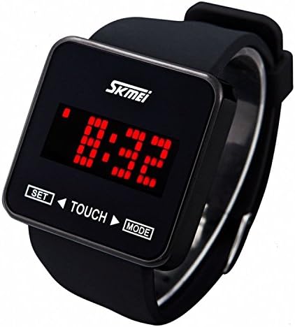 Happy Digital® Fashion Touch Screen Binary Digital Sport LED Waterproof Boys Girls Sport Watches Black