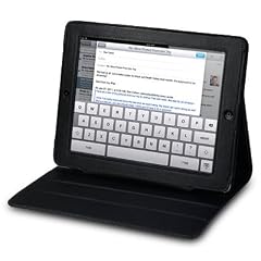 IPAD 2/3 LEDER TASCHE CASE H�LLE IN SCHWARZ