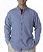 UltraClub Men's Tall Long-Sleeve Cypress Denim with Pocket