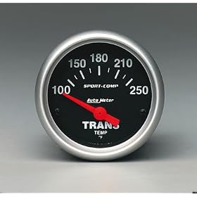 Auto Meter 3357 Sport-Comp 2-1/16" Short Sweep Electric Transmission Temperature Gauge