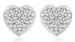 Diamond Stud Earrings in 9ct White Gold