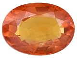 MIN .80CT 7X5MM OVAL COLOR ENHANCED RED-ORANGE SAPPHIRE