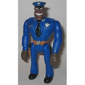 5 Moses Hightower Action Figure and Meter Reader Scooter - Police Academy Action Figure by