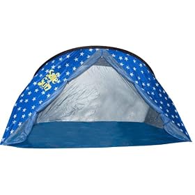 Safe in the Sun UV 50 Large Family Beach Cabana - Blue Stars