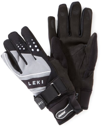 LEKI Uni Skihandschuhe Shark Thermo, black-grey-white, 9.5, 633-84753