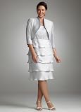 Davids Bridal Two Piece Shimmer Jacket Dress with Tiered Skirt Style 356480 Reviews 41IZtKYWBML. SL160 Davids Bridal Two Piece Shimmer Jacket Dress with Tiered Skirt Style 356480 Reviews