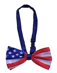 Apparel: BODY STRENTH Bowtie Wedding Party Fashion Adjustable Tuxedo Bow tie USA Flag