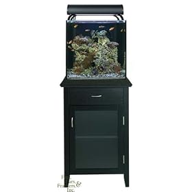 Current USA Solana 34 Gallon Aquarium w/ 6x18W Nova Extreme Pro T5HO & Modern Black Stand