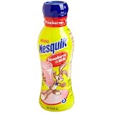 Nestle Nesquik Ready-To-Drink Flavored Milk, Low Fat Strawberry (1% Milkfat), 14-Ounce Bottles (Pack of 12)