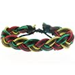 Rasta Woven Bracelet - Adjustable from 6'' to 12''