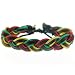 Rasta Woven Bracelet - Adjustable from 6'' to 12''