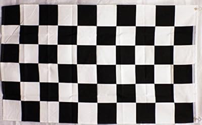 Checkered Nascar Racing Flag 3'x5' feet Black White