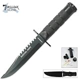 Black Saw Back Survival Knife