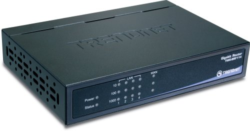 TRENDnet 4-Port Gigabit Firewall Router TWG-BRF114 (Black)