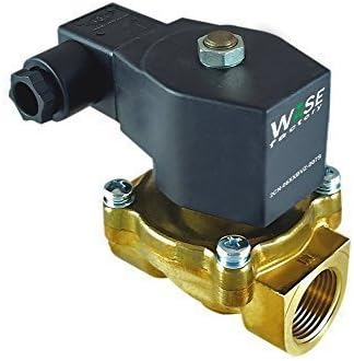 3/4 " NPT Solenoid Valve 24 V DC Brass Body VITON seats Direct Acting Zero Differential (does not need pressure to operate) for fuel, diesel, water, gas, air and more Normally Closed 2 Way 0.75 inch