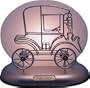 Antique Car Lamp with Solar Motion Desktop Decoration Lamp