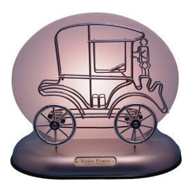 Antique Car Lamp with Solar Motion Desktop Decoration Lamp