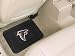 A Set of 2 NFL Universal Fit Rear Vinyl Utility Floor Mats - Atlanta Falcons