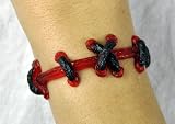 Red Stitch Bracelet Goth Horror Frankenstein Monster