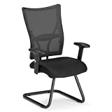 Executive Guest Mesh Chair-Navy