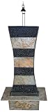 Review   / Curved Cascading Slate Stone Floor Fountain