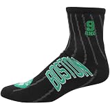 For Bare Feet Boston Celtics Rajon Rondo Retro Light Quarter Sock Size Large 8-13