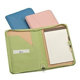 Royce Leather� Zip - Around Jr. Writing Padfolio
