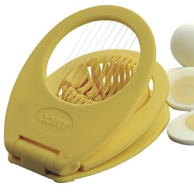 Amco 3-in-1 Egg Slicer, Yellow Soft Feel Grip by Amco