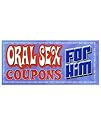 Coupons oral sex for him