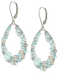Dana Kellin Playful Fiji Inspired Mosaic Encased Oblong Earrings