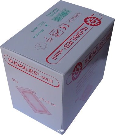 50 Stück steril Wundpflaster Rudavlies steril Pflaster 10 x 6 cm