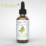 Pure Argan Oil 100ml - 100% Cold Pressed Organic Moroccan Oil For Face, Hair, Skin, Nails - Natural Treatment For Age Defying Skin, Lustrous Hair And Healthy Nails. EcoCert Certified Organic- Premium Quality