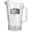 San Antonio Spurs NBA 60oz Glass Pitcher - Primary Logo by Great American Products