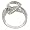 Sterling Silver Cubic Zirconia Swirl Ring by Charles Winston, Size 7
