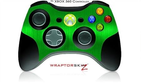 XBOX 360 Wireless Controller Decal Style Skin - Brushed Metal Green (Controller Not Included)