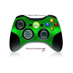 XBOX 360 Wireless Controller Skin - Brushed Metal Green (Controller Not Included)