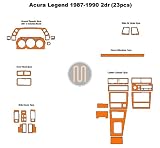 Acura Legend 2dr Dash Trim Kit 87-90 - 23 pieces - Real Carbon Fiber Acura Legend 2dr Dash Trim Kit 87-90 - 23 pieces - Real Carbon F