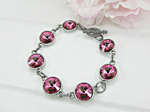 Rose Swarovski Crystal Rivoli Bracelet