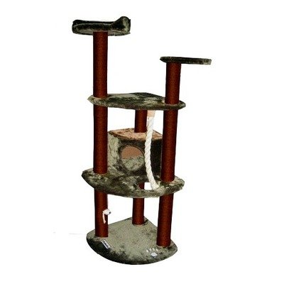Spruce Cat Tree in Green and Brown