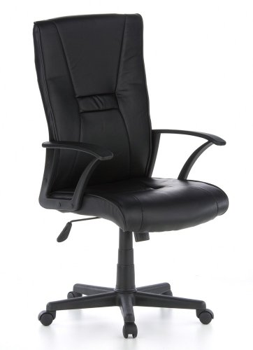 HJH Office/Buerostuhl24 644150 B&uuml;rostuhl / Chefsessel Emperor 20 Leder, schwarz