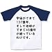 予算委員会にて愛のテーマより ラグランTシャツ(ホワイト×ネイビー) M